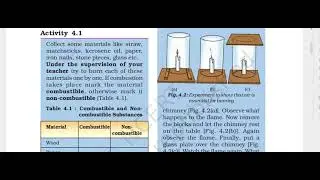 COMBUSTION  AND AND FLAME class 8