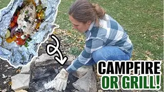 Easy Chicken Foil Packet Dinner (Cook over the Campfire, Grill, or in the Oven!)