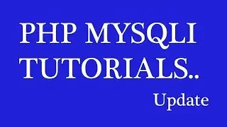 PHP MYSQLI Update data from database table.