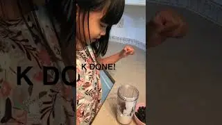 She added two, only two. She didn't want to waste her blueberries.
