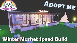 Adopt Me Winter Market Speed Build ❄️ with new Food Hacks 🍽