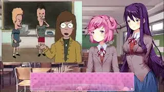DDLC react to Beavis and Butthead part 2:  Yuri and Natsuki
