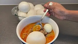 A DIFFERENT WAY TO PREPARE GROUNDNUT SOUP RECIPE IN GHANA|| PEANUT BUTTER #ghanafood #nkatenkwan
