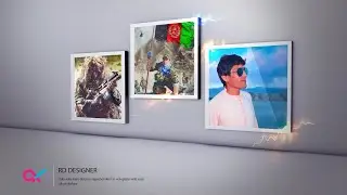 3D Photo Gallery PSD Template | 3D Photo Mockup in Photoshop