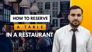 Learn How To Reserve A Table In A Restaurant #RestaurantBooking #EnglishTutorial #DiningOut