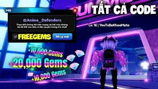 Hướng Dẫn Nhập Tất Cả Mã Code Nhận Gems Trong Anime Defenders