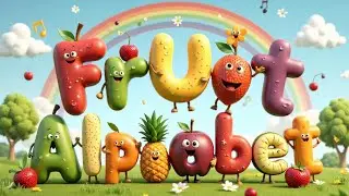 ABC Fruit Friends Song  Fun Alphabet with Talking Fruits!