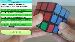 How to solve a Rubik's cube - Part 4: Second layer tutorial