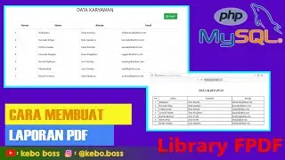 CARA MEMBUAT LAPORAN PDF PHP MYSQL