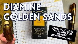 Shimmering Inks: Diamine Golden Sands Ink Review