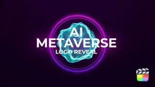 Apple Motion Template: AI Metaverse Logo Reveal