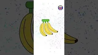 How to Draw a Banana? #Shorts #drawingtutorial #drawingforkids #chuchutv #drawingshorts