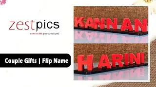 Flip Name, 3D Gifts Anniversary Gifts, Couple Gifts | Zestpics