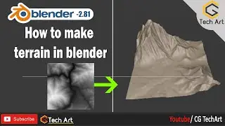 How to create terrain in blender 2.8
