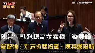 CTWANT 政治新聞 / 陳建仁動怒嗆高金素梅「疑美論」　羅智強：別忘抓蔡培慧、陳其邁陪斬