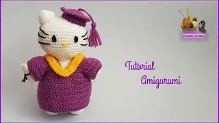 Tutorial amigurumi Hello Kitty graduación