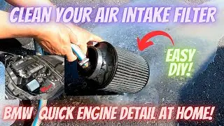 Quick Engine detailing at home & INJEN air intake cleaning (MODS UPDATE!!!)