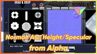 Normal/AO/Height/Specular from Alpha
