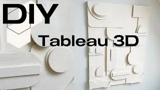 DIY ☞ Tableau minimaliste ⏀ en relief〈EFFET 3D〉