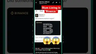 😱😱 Blum airdrop listing date | blum coin listing date | blum airdrop update #blum #btc #viral