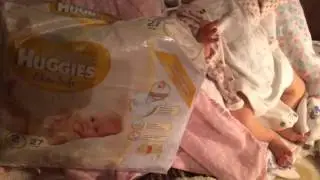 Реклама подгузников Huggis Elit Soft/Наш мини вечер)