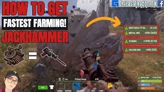 How to get jackhammer in RUST | FASTEST FARMING #rust #jackhammer #metal #farming #howto #stone