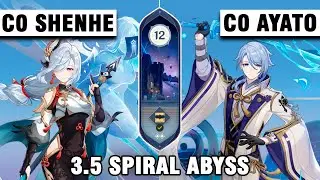 C0 Shenhe National and C0 Ayato Hyperbloom 3.5 Spiral Abyss Floor 12【Genshin Impact】