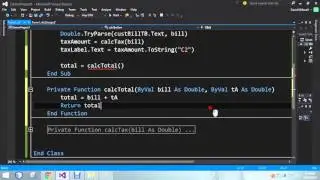 VB Functions   Calling to a Function with Two Parameters