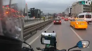 Motosiklet ile Evden İşe Gidiş, Beylikdüzü - Şişli