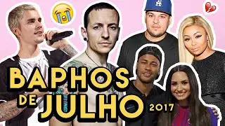 MORTE de CHESTER, DEMI e NEYMAR, BIEBER CANCELA TURNÊ... | Baphos do mês