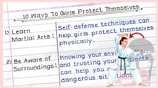 10 Ways To Girls Protect Themselves| Women Empowerment Series Part-4