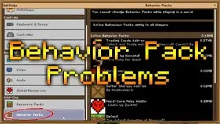 Behaviour Pack Problems On Minecraft Bedrock Edition(FIXED)