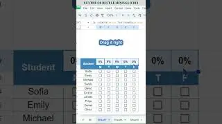 Create attendance chart in Excel - Quick attendance sheet