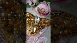 Мотылек сделан на заказ и сегодня улетает) Уверена Татьяне понравиться брошь мотылек в золотом цвете