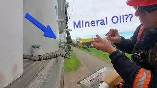 Extracting oil from a Voltage Regulator - 7200 volts