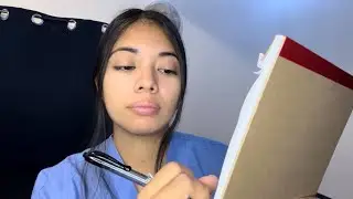 ASMR nurse gathers your medical/clinical history ✍️📝 (medical questions)