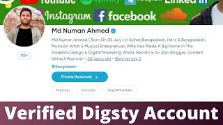 How to verified Digsty account - Technical BN