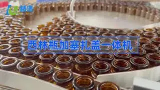 Vial bottle filling and capping machine