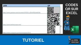 Comment faire vos CODES QR personnalisés sur EXCEL !