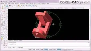 CorelCAD - Using the Constrained Orbit Tool