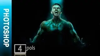 [4Gtools] Photoshop: Man screaming
