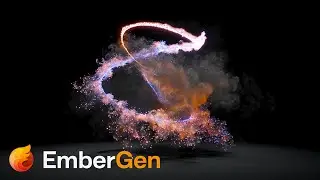 4K entangled particle fluid simulation - EmberGen