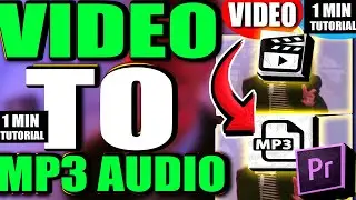 How To Export Video In Premiere Pro As MP3 (Step by Step Guide – Full Tutorial)