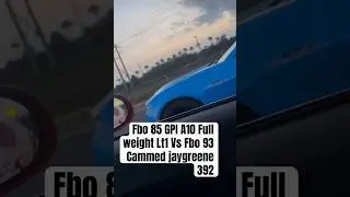 2021 Camaro LT1 Fbo E85 10 speed vs Dodge Challenger 392 Bolt ons Cammed 93 #corvette #hellcat #race
