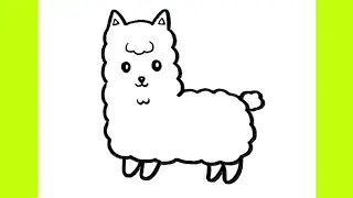 how to draw a llama | drawing a llama | how to draw a cartoon llama | drawing a cute llama | drawing