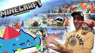 Minecraft Splitstream - One year Streamiversary Celebration! [Playing with Viewers!]