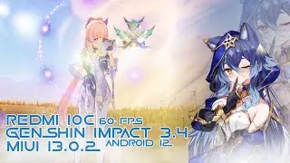 Redmi 10c test genshin impact 3.4 60fps [gila si masih lanjay aja 10c]