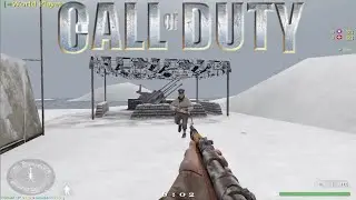 Call of Duty 1 Multiplayer Gameplay on Iceberg