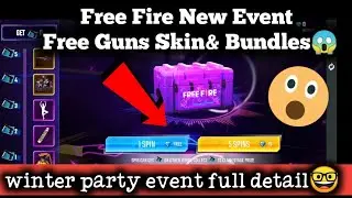 Free Fire New Event | Winter Party Event Full Detail | Free Gun Skins & Bundle | Republic Day Gift