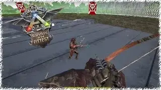Лук против Дробовика в ARK: Survival of the Fittest.